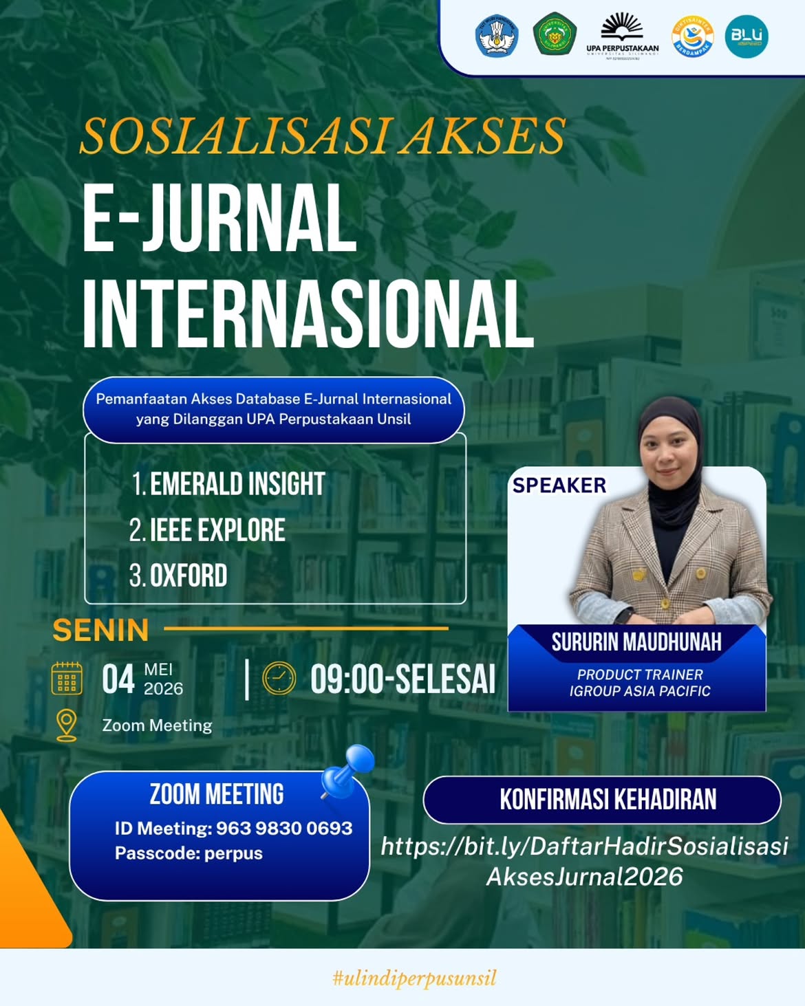 Sosialisasi Akses E-Jurnal Internasional