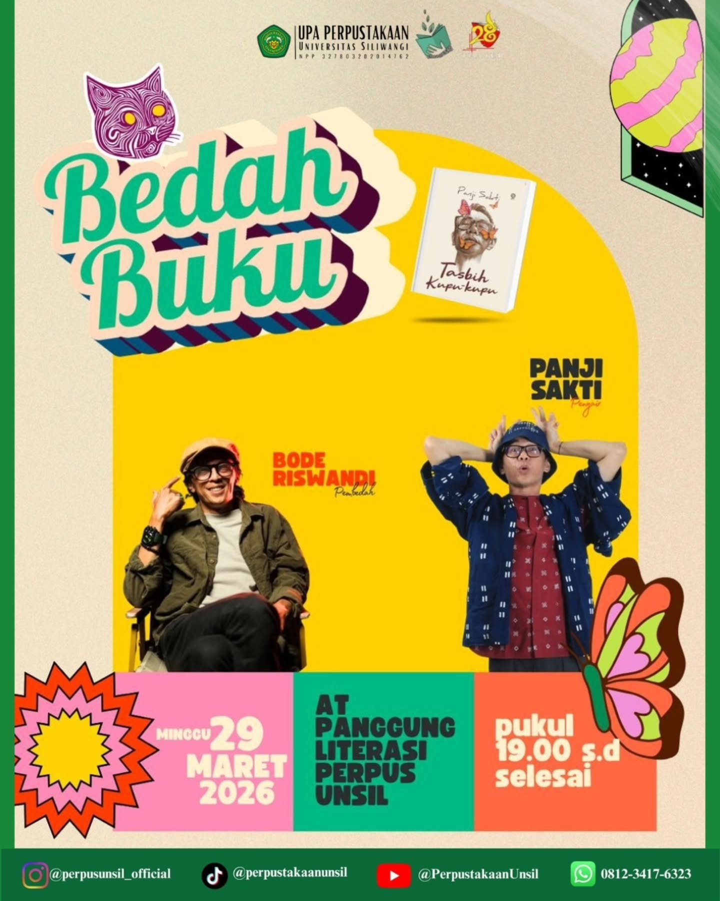 Bedah Buku "Tasbih Kupu-Kupu, Karya Panji Sakti"
