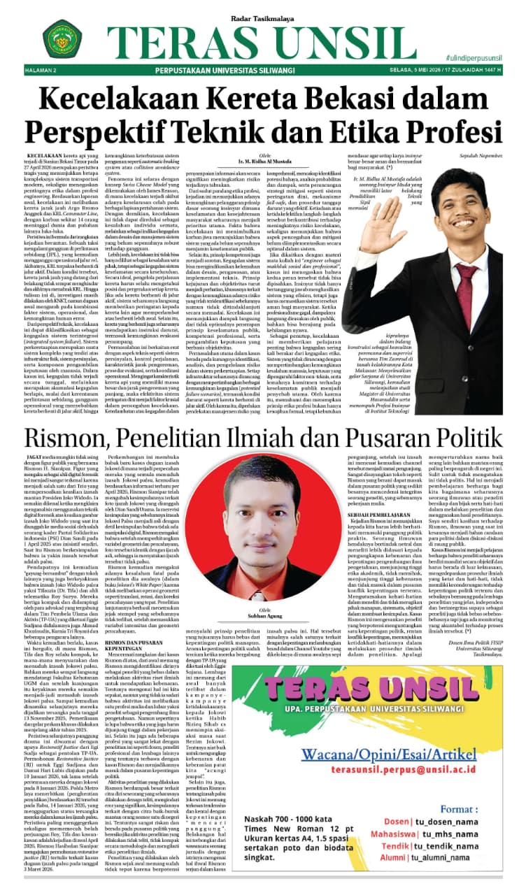 Kecelakaan Kereta Bekasi dalam Perspektif Teknik dan Etika Profesi