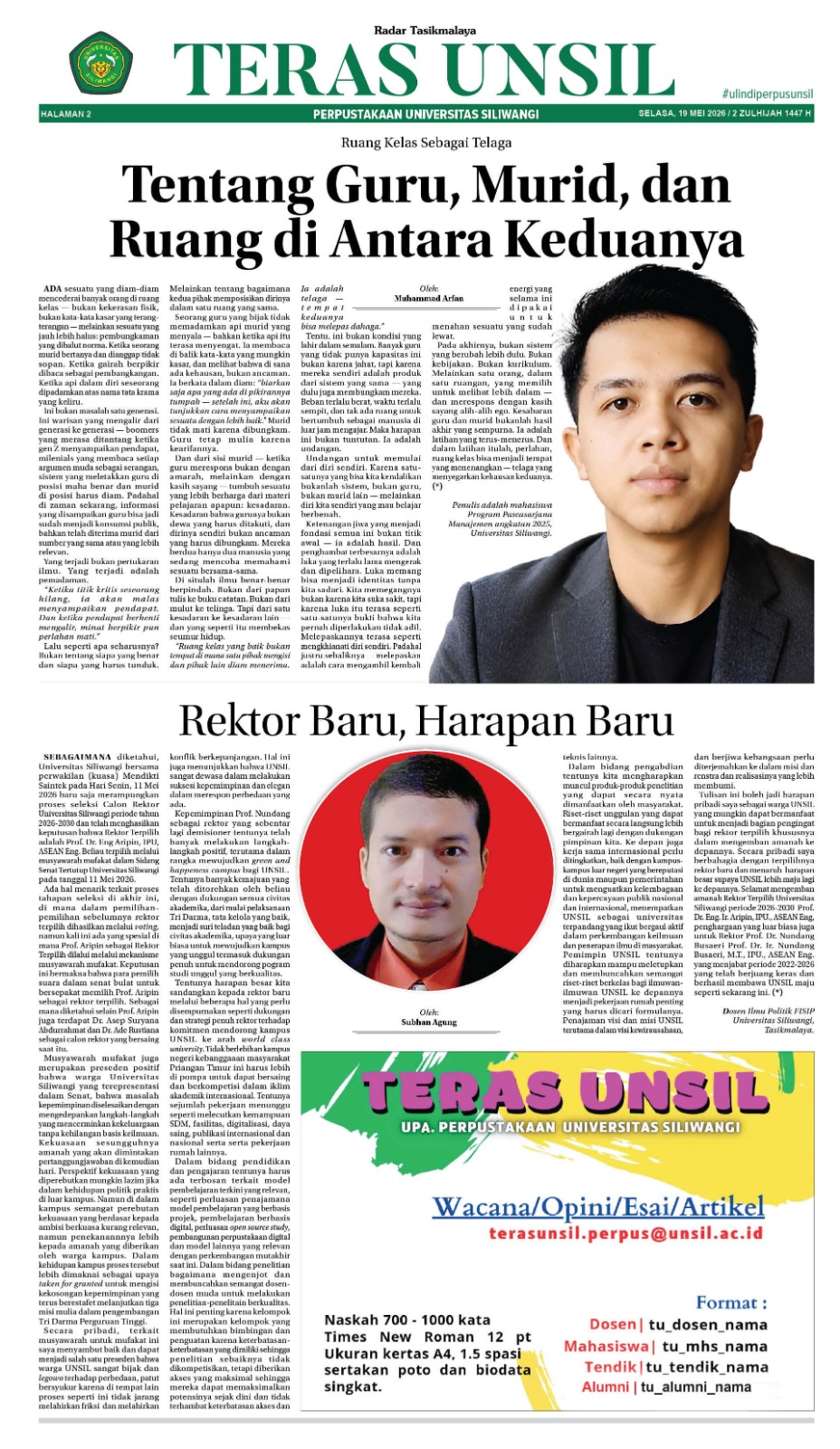 Tentang guru, murid, dan ruang di antara keduanya