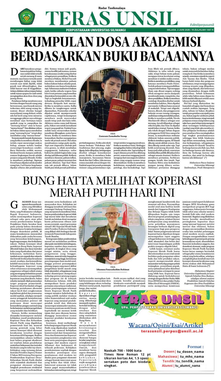 BUNG HATTA MELIHAT KOPERASI MERAH PUTIH HARI INI