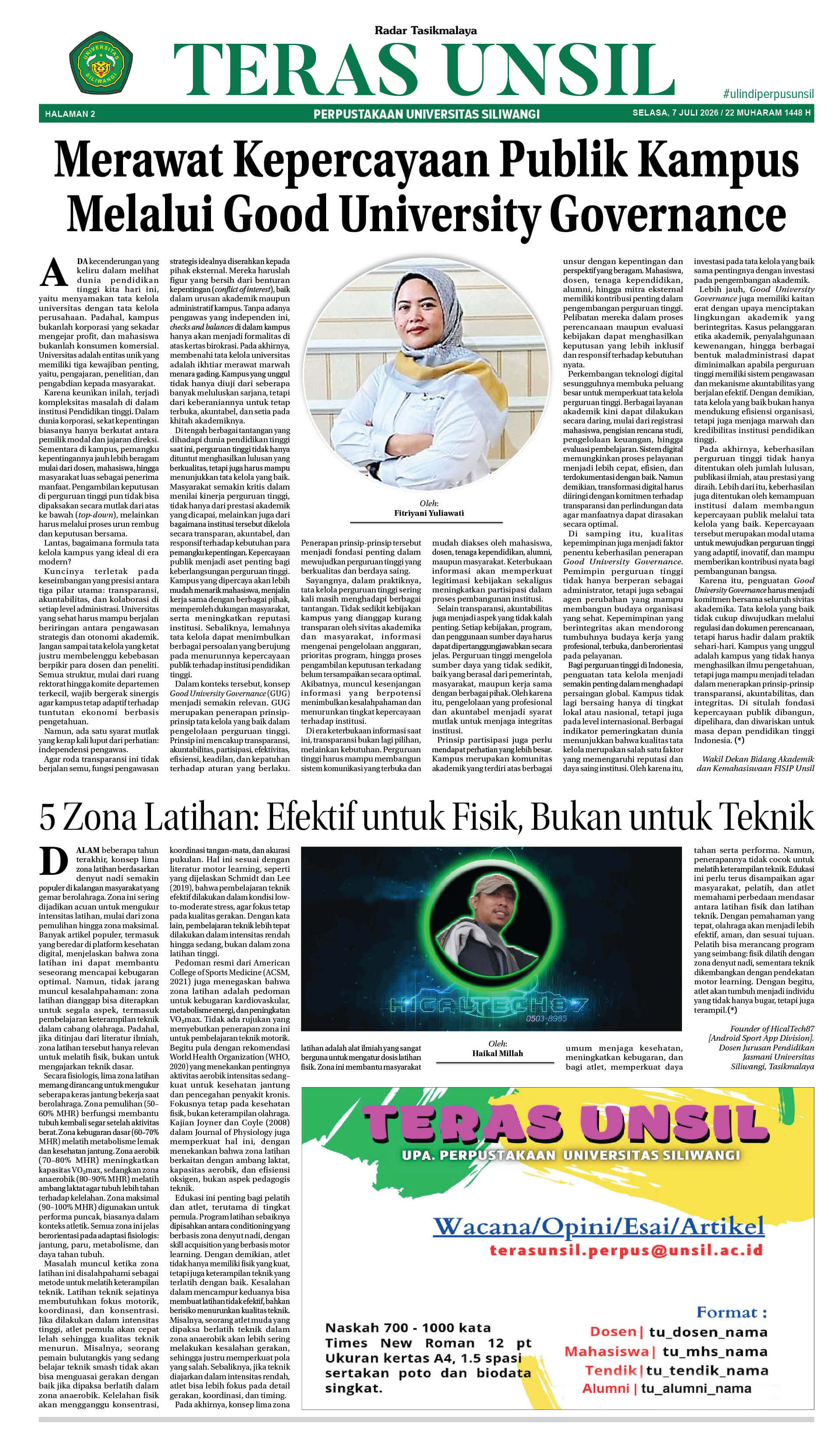 Merawat Kepercayaan Publik Kampus Melalui Good University Governance